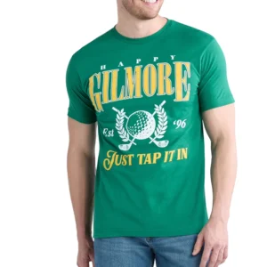 Happy Gilmore Merch Golf Wear Just Tap It in Tshirt Crewneck Short Sleeve Tshirt Men/women Funny Tops